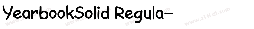 YearbookSolid Regula字体转换